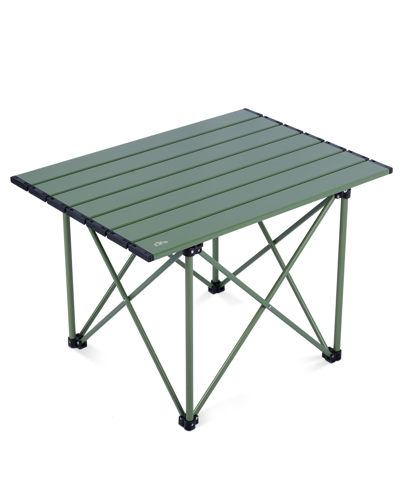 iClimb Ultralight Compact Camping Folding Table with Carry Bag (Black - S)