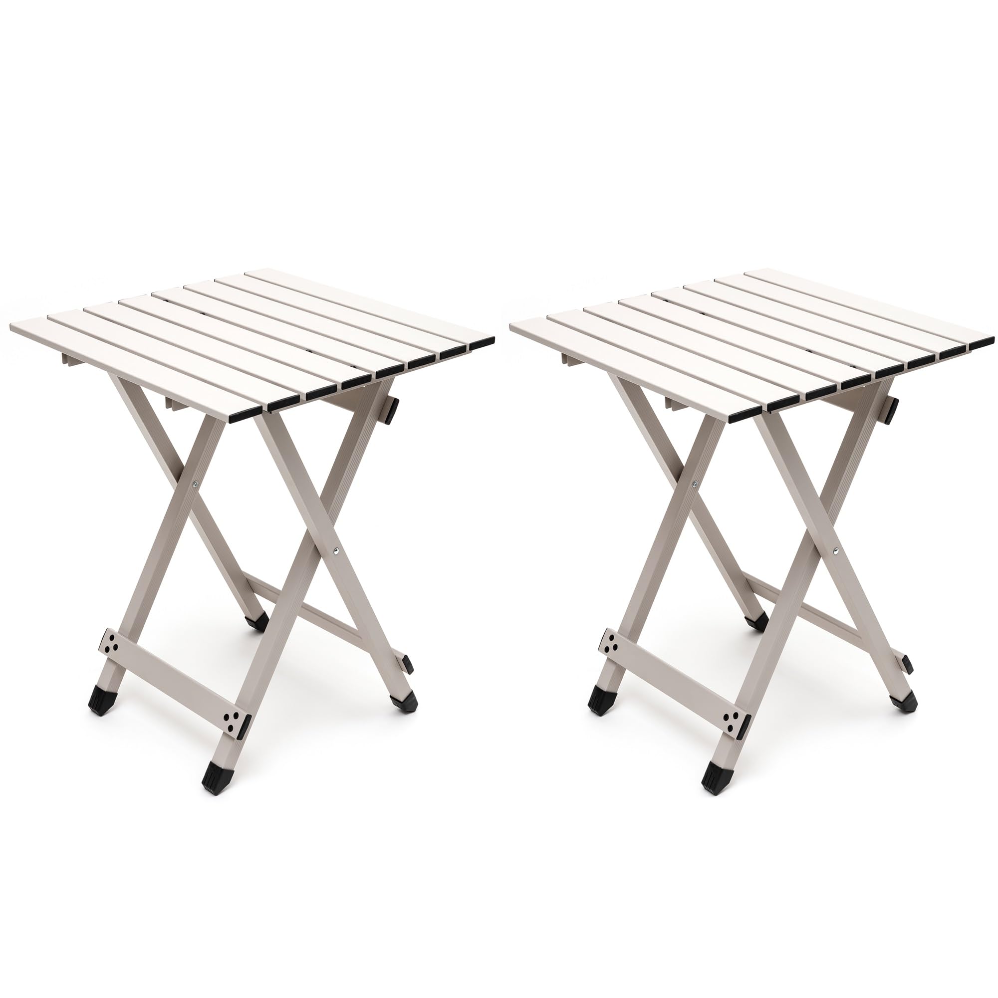 SUNNYFEEL 3 in 1 Folding Camping Table, Stool, and Footrest, Lightweight Portable up to 300 LBS, Easy to Carry for Beach, Fishing, Trip, Picnic, Lawn, Concert Outdoor