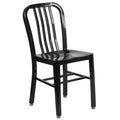 Flash Furniture Commercial Grade Silver Metal Indoor-Outdoor Chair