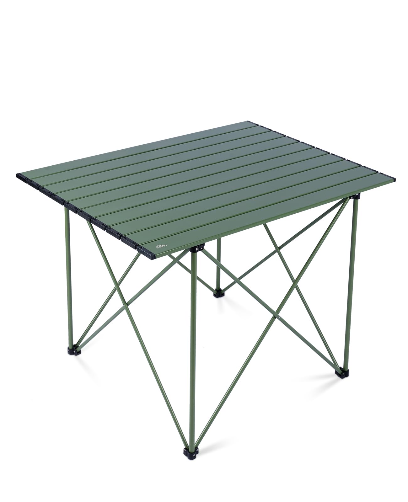 iClimb Ultralight Compact Camping Folding Table with Carry Bag (Black - S)