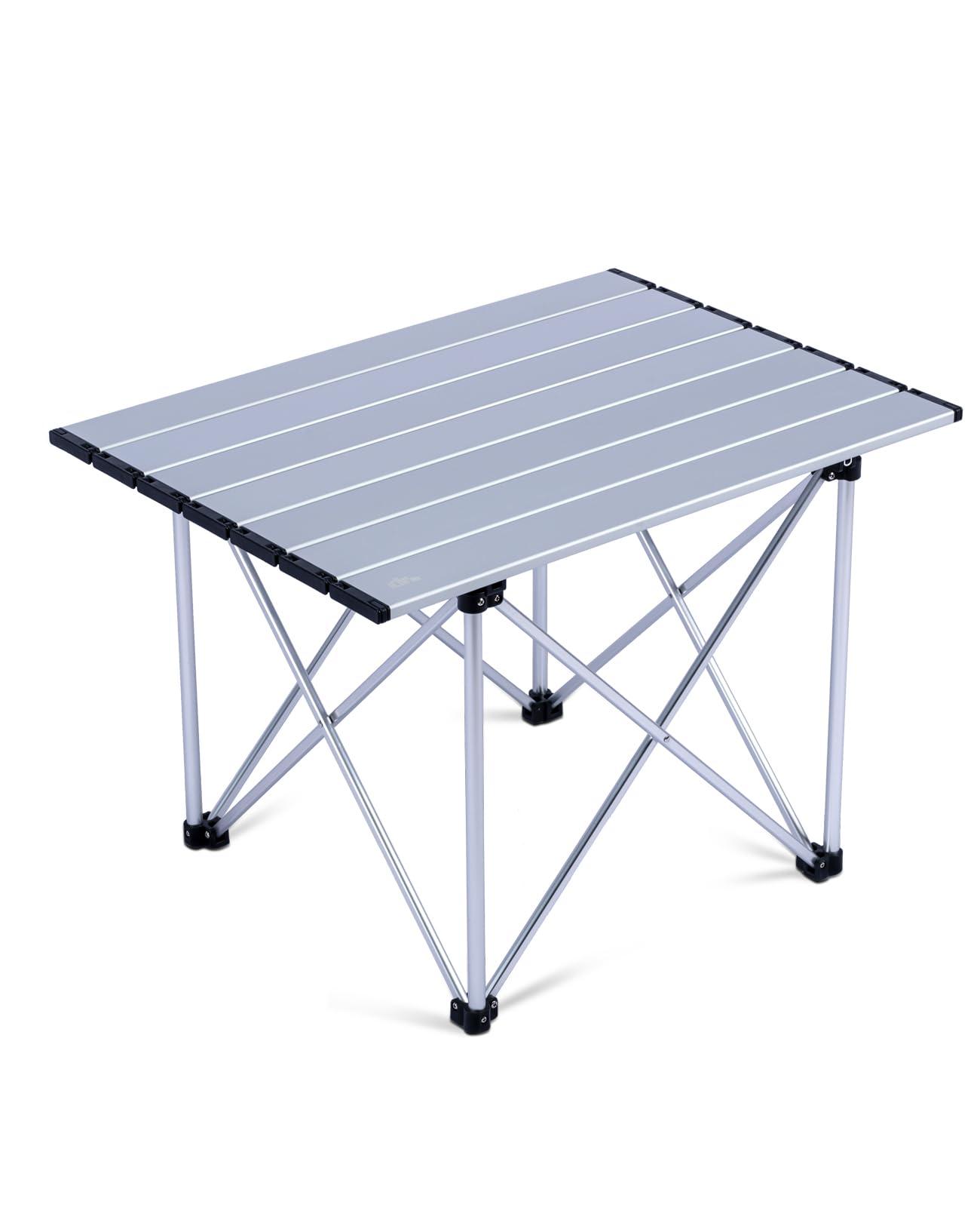 iClimb Ultralight Compact Camping Folding Table with Carry Bag (Black - S)