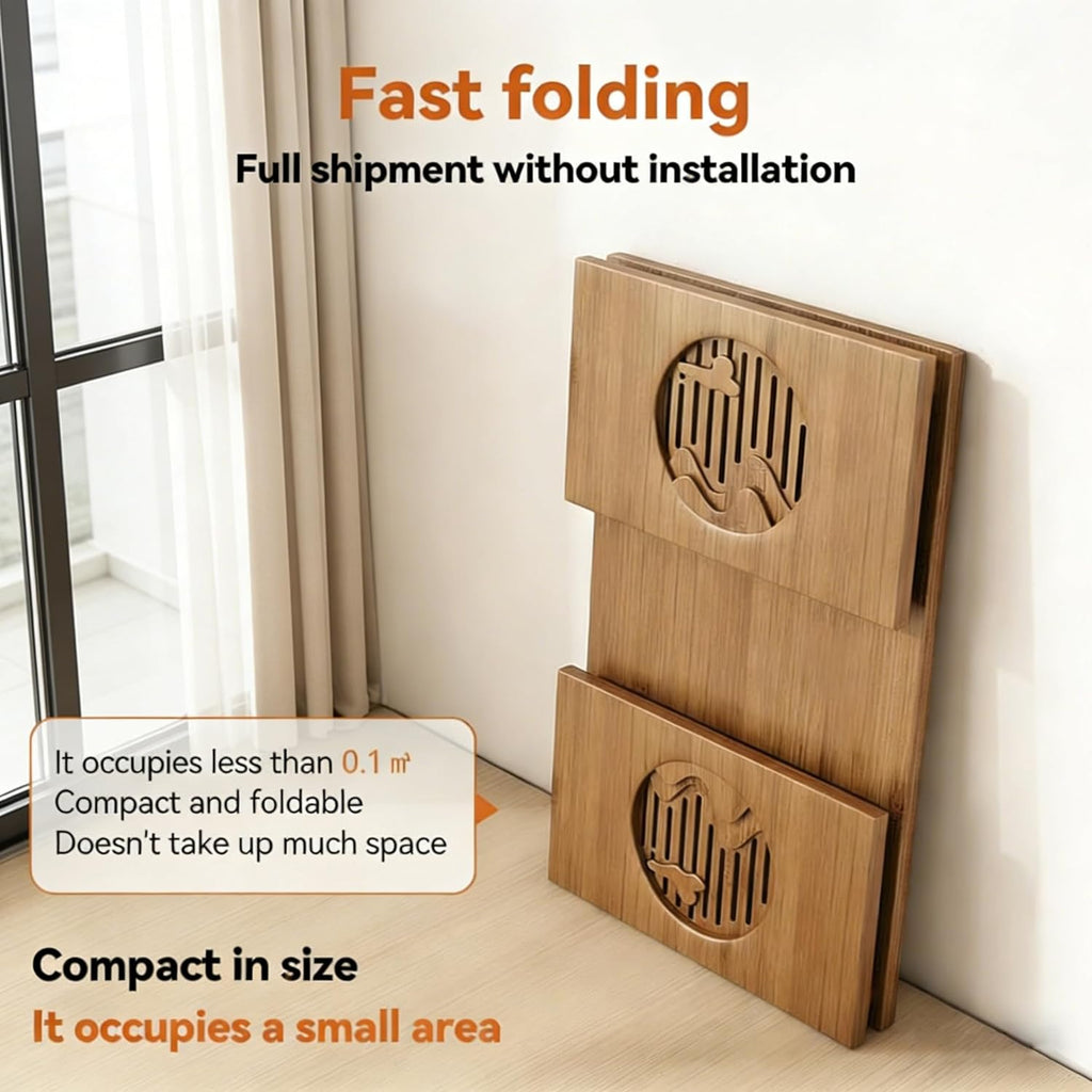Japanese Folding Coffee Table, Low Coffee Table for Sitting on The Floor, Japanese Floor Table No Assembly Small Coffee Tables for Living Room Tatami Tea Room Dining Bedroom 31.5 Inch