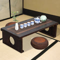 Foldable Japanese Coffee Table，Folding Japanese Floor Table，Natural Brown Coffee Table, Minimalist Tatami Table, Suitable for Living Room,Dining Room, Etc. (Natural Brown, 39.4″x19.7″x11.8″)